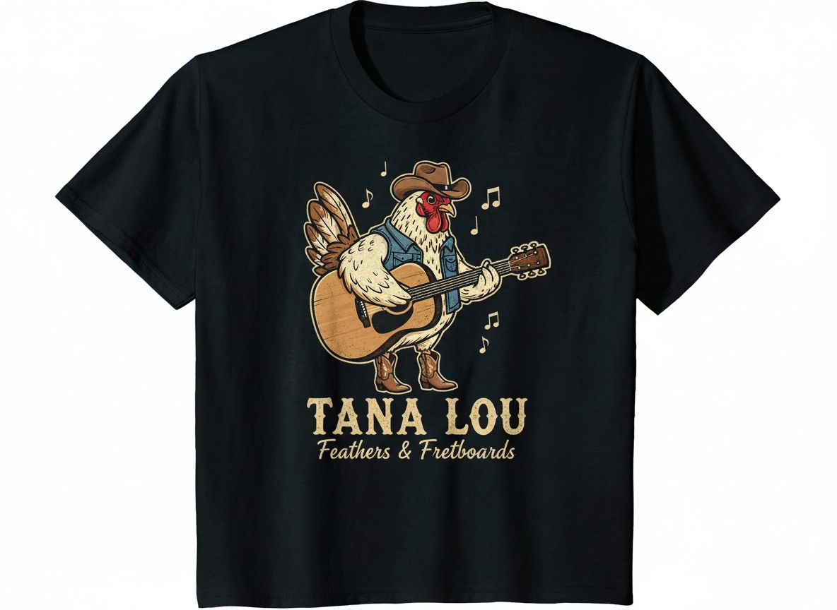 Tana Lou Black T-Shirt